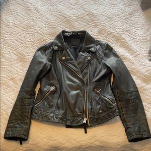 A&F Genuine leather biker jacket